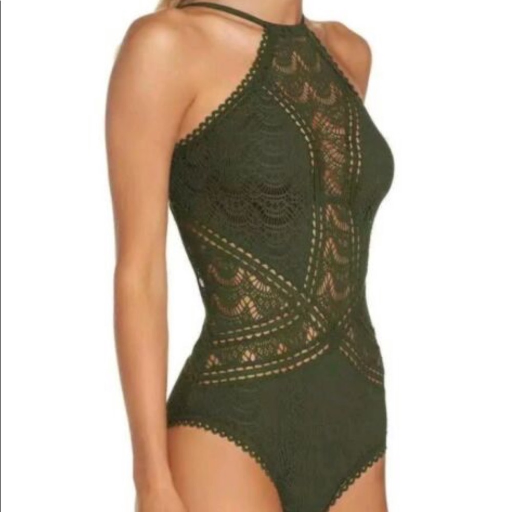 BECCA HIGH NECK SWIM ONE PIECE